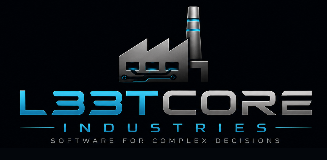 L33TCORE INDUSTRIES logo